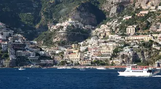 View of Positano from the sea