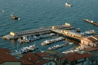 Marina Grande in Sorrento seen from above