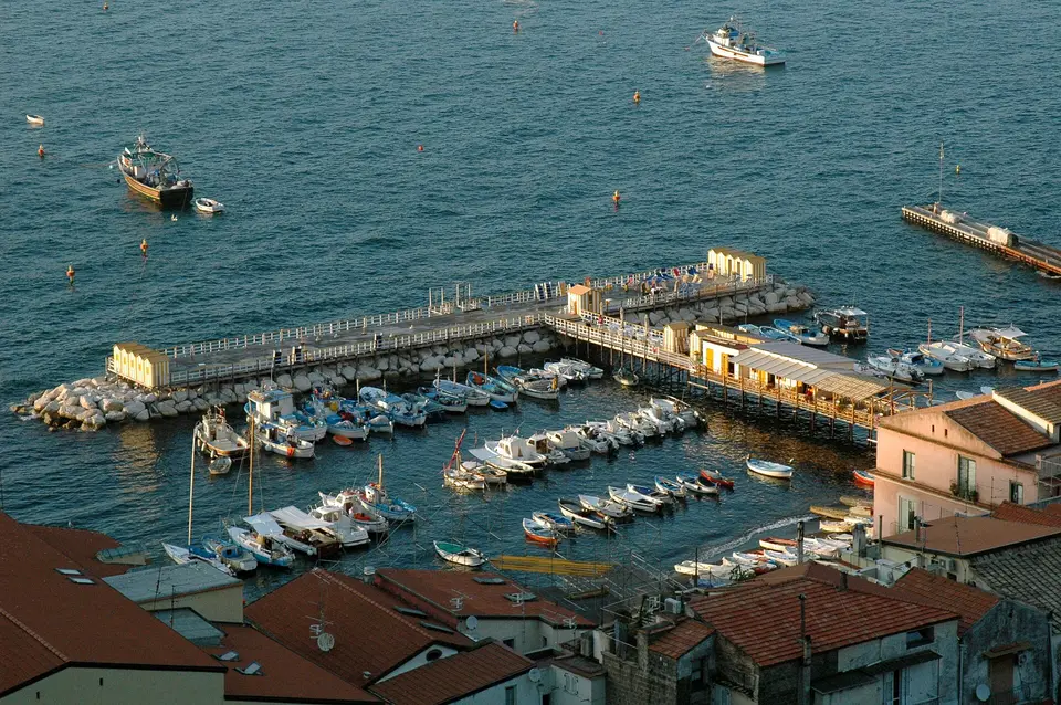 Marina Grande in Sorrento seen from above